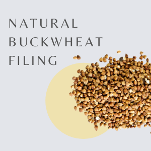 comfortable pillow with Natural Buckwheat filling