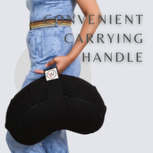 yoga pillow with convenient handle