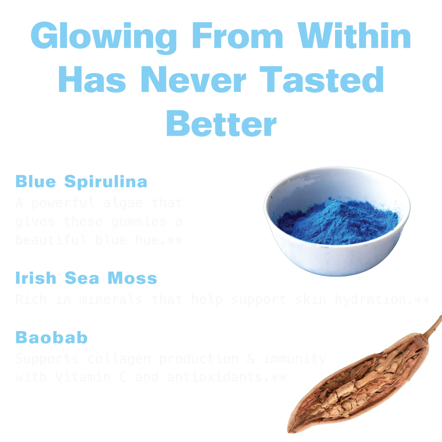 Sea Moss & Blue Spirulina Superfood Gummies