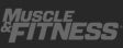 greyscale muscle and fitness logo