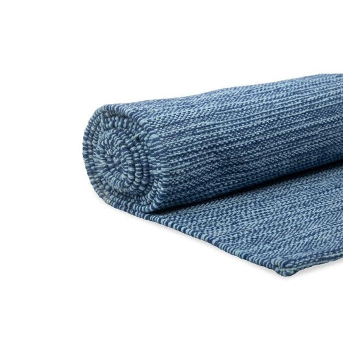 organic blue yoga mat