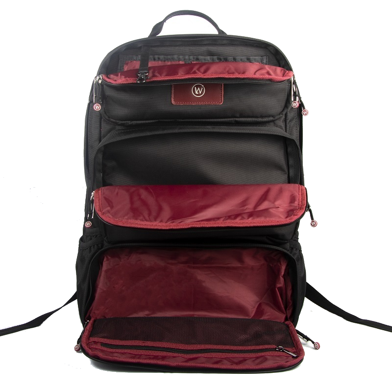 Backpack with shoe compartment